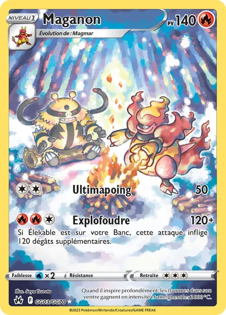 Maganon, carte Pokémon CRZ GG03 — extension Zénith Suprême