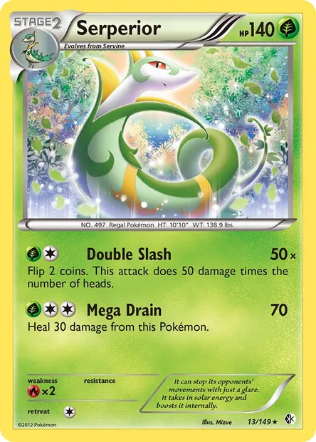 Serperior, Pokémon card BCR 13 — Boundaries Crossed set