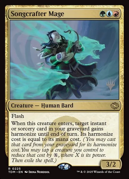 Songcrafter Mage, Magic card PTDM 225p — Tarkir: Dragonstorm Promos set