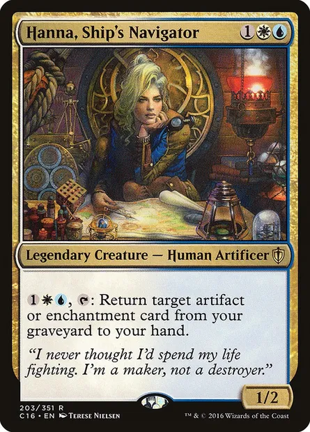 Hanna, Ship's Navigator, Magic card C16 203 — Commander 2016 set