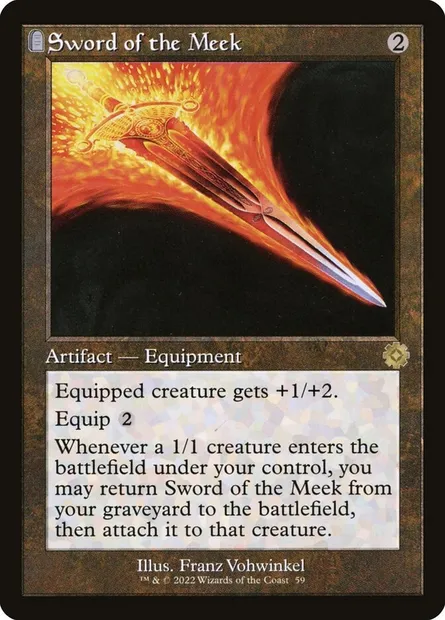 Sword of the Meek, Magic card BRR 59 — The Brothers' War Retro Artifacts set