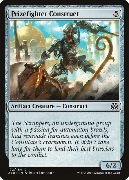 Prizefighter Construct, Magic card AER 172 — Aether Revolt set