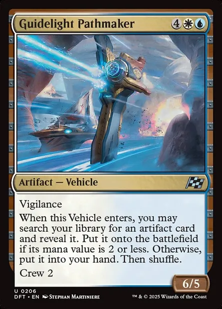 Guidelight Pathmaker, Magic card DFT 206 — Aetherdrift set