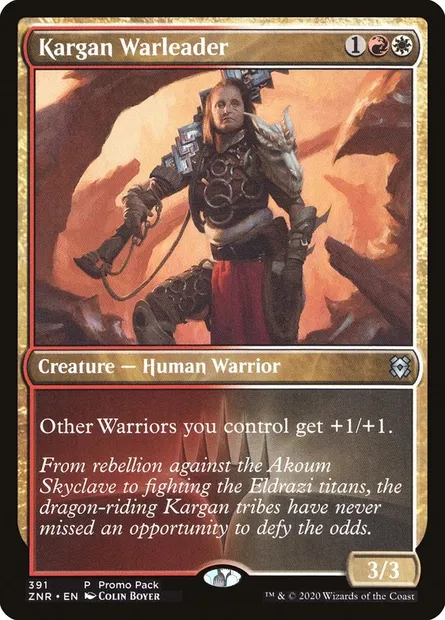 Kargan Warleader, Magic card ZNR 391 — Zendikar Rising set