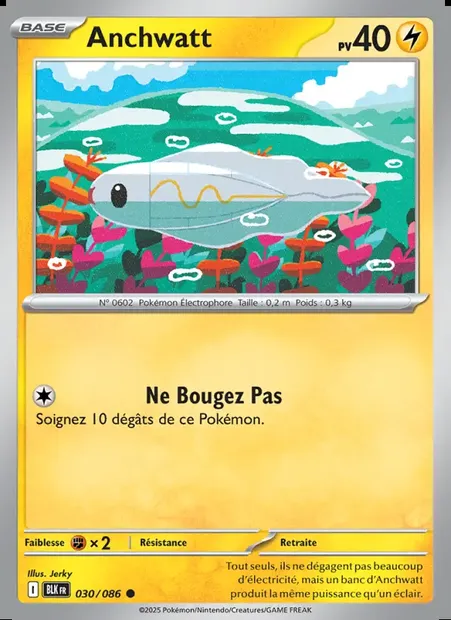 Anchwatt, carte Pokémon BLK 030 — extension Foudre Noire