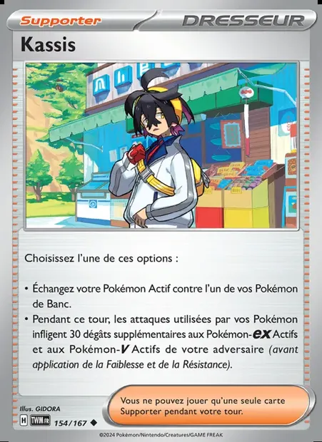Kassis, carte Pokémon TWM 154 — extension Mascarade Crépusculaire