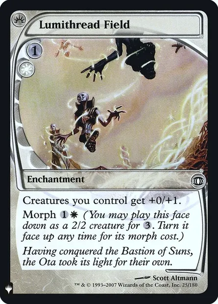 Lumithread Field, Magic card PLST FUT-25 — The List set