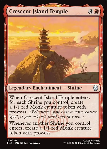 Crescent Island Temple, Magic card TLA 129 — Avatar: The Last Airbender set