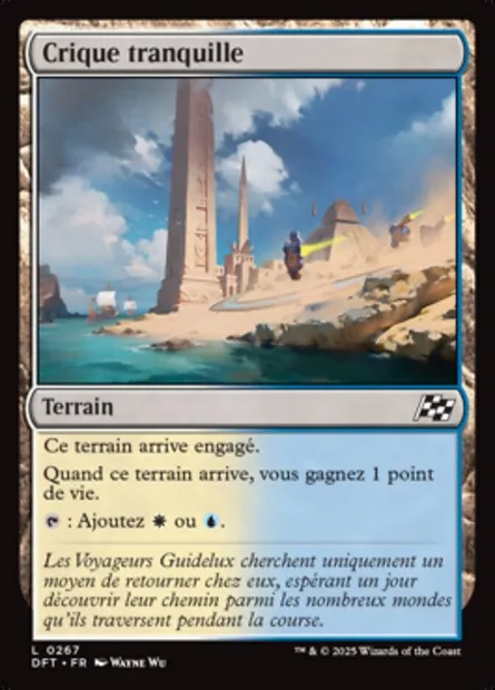Crique tranquille, carte Magic DFT 267 — extension Aetherdrift