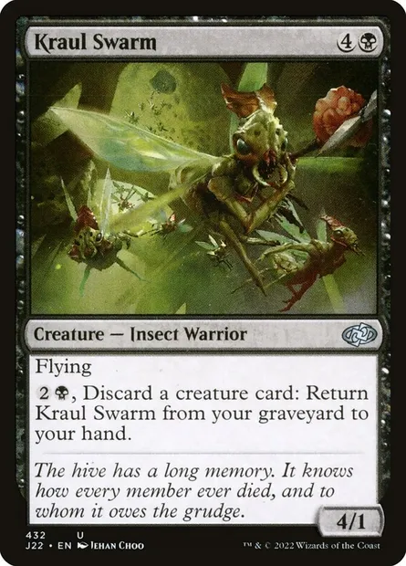 Kraul Swarm, Magic card J22 432 — Jumpstart 2022 set