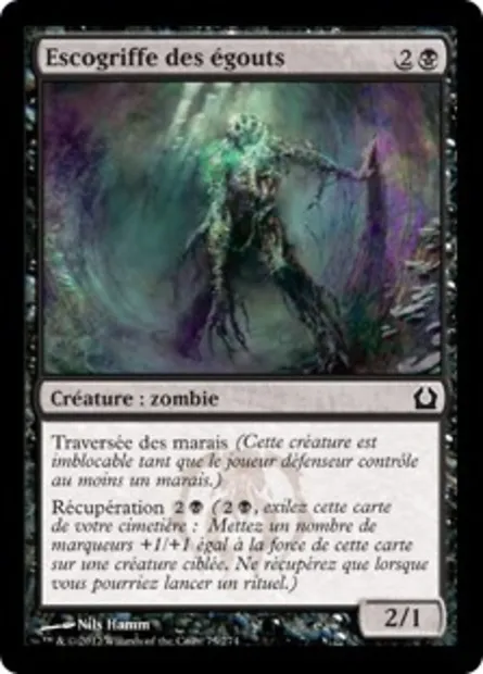Escogriffe des égouts, carte Magic RTR 75 — extension Retour à Ravnica