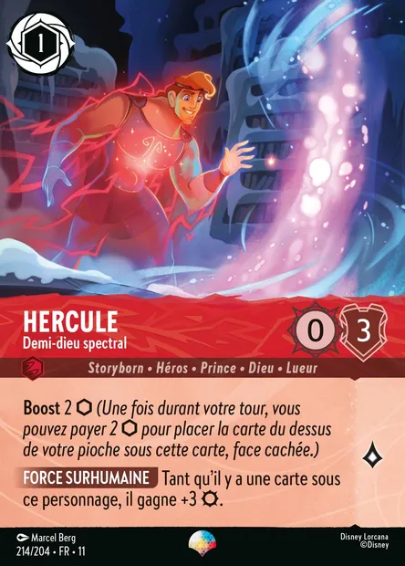 Hercule - Demi-dieu spectral, carte Disney Lorcana CH11-214 — extension Givresort