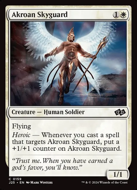 Akroan Skyguard, Magic card J25 159 — Foundations Jumpstart set