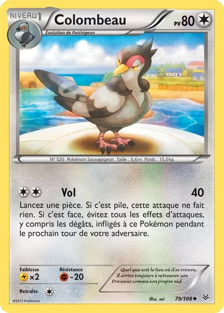 Colombeau, carte Pokémon ROS 79 — extension Ciel Rugissant