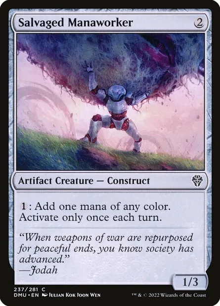Salvaged Manaworker, Magic card DMU 237 — Dominaria United set