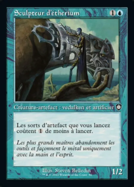 Sculpteur d'étherium, carte Magic BRC 82 — extension The Brothers' War Commander