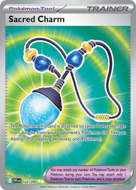 Sacred Charm, Pokémon card PFL 122 — Phantasmal Flames set