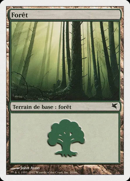 Forêt, carte Magic PSAL B20 — extension Salvat 2005