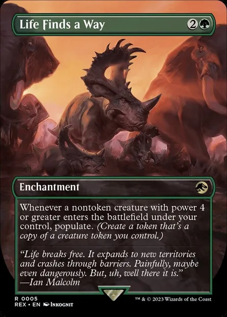 Life Finds a Way, Magic card REX 5 — Jurassic World Collection set