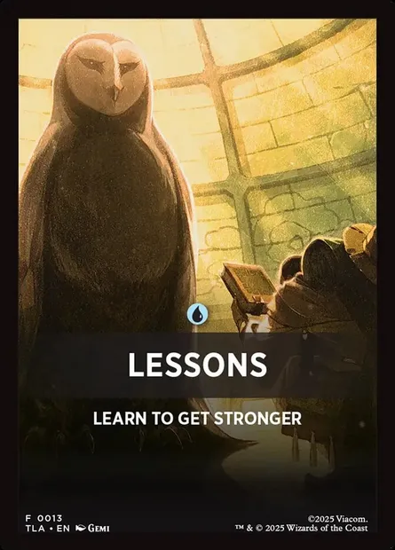 Lessons, Magic card JTLA 13 — Avatar: The Last Airbender Jumpstart Front Cards set