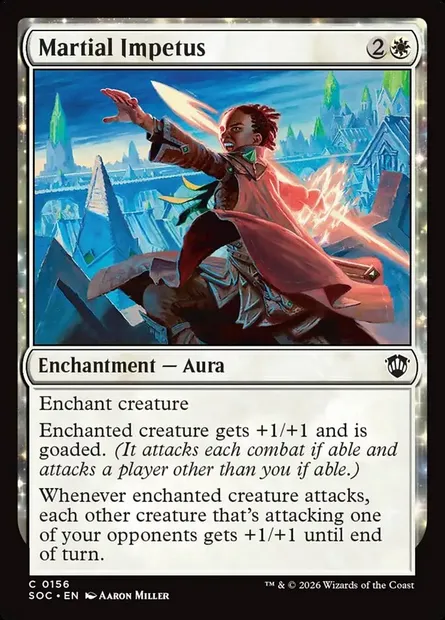 Martial Impetus, Magic card SOC 156 — Secrets of Strixhaven Commander set