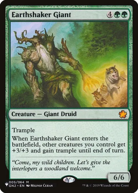 Earthshaker Giant, Magic card PLST GN2-5 — The List set