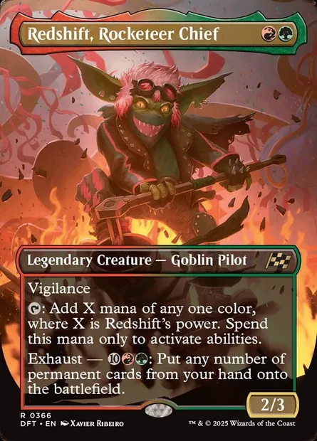 Redshift, Rocketeer Chief, Magic card DFT 366 — Aetherdrift set