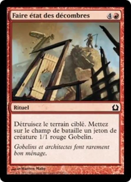 Faire état des décombres, carte Magic RTR 107 — extension Retour à Ravnica