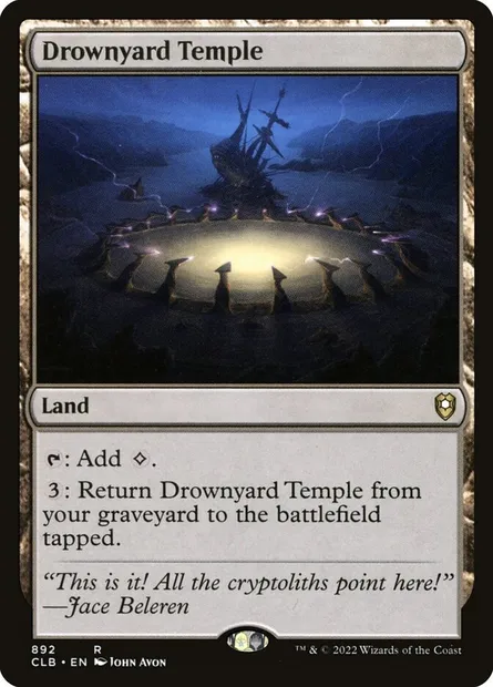 Drownyard Temple, Magic card CLB 892 — Commander Legends: Battle for Baldur's Gate set