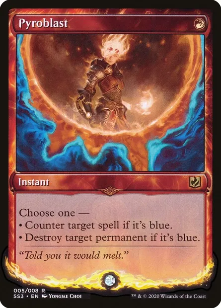 Pyrosalve, carte Magic SS3 5 — extension Signature Spellbook: Chandra