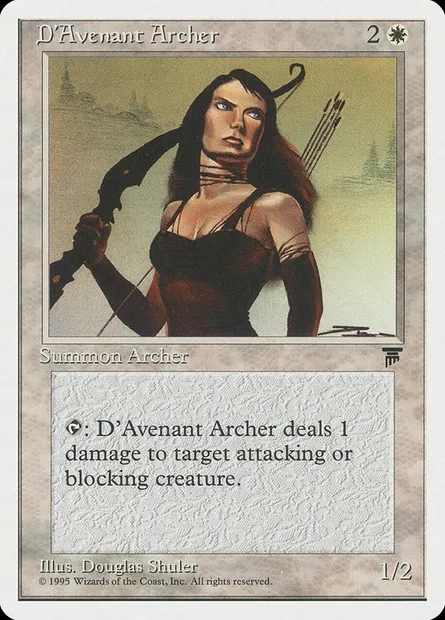 D'Avenant Archer, Magic card CHR 5 — Chronicles set