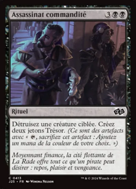 Assassinat commandité, carte Magic J25 413 — extension Foundations Jumpstart