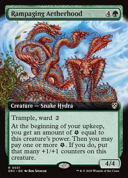 Rampaging Aetherhood, Magic card DRC 31 — Aetherdrift Commander set