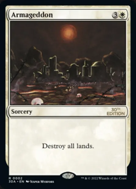 Armageddon, Magic card 30A 2 — 30th Anniversary Edition set