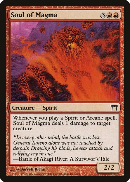 Soul of Magma, Magic card CHK 189 — Champions of Kamigawa set