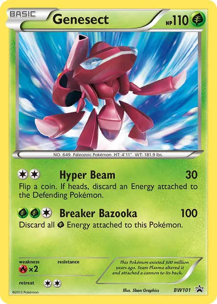 Genesect, Pokémon card BW 101 — BW Black Star Promos set