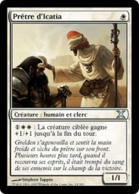 Prêtre d'Icatia, carte Magic 10E 24 — extension Dixième édition
