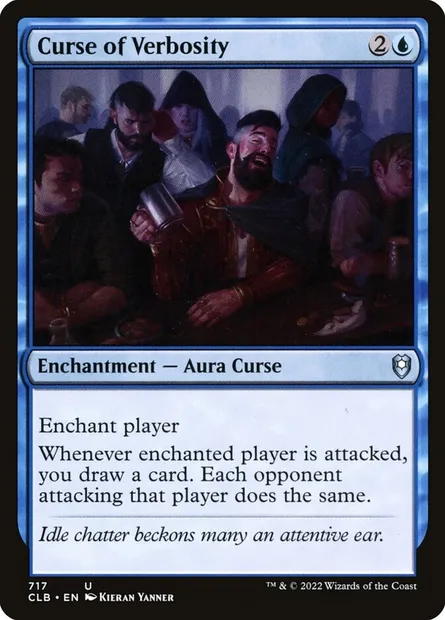 Curse of Verbosity, Magic card CLB 717 — Commander Legends: Battle for Baldur's Gate set