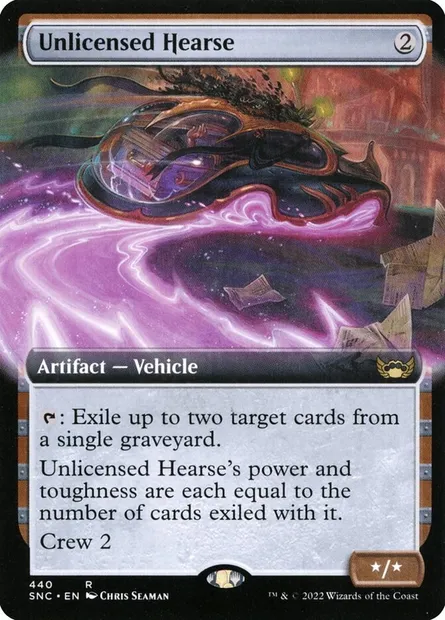 Unlicensed Hearse, Magic card SNC 440 — Streets of New Capenna set