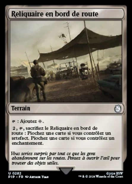 Reliquaire en bord de route, carte Magic PIP 282 — extension Fallout