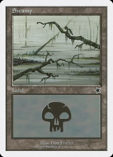 Swamp, Magic card S99 163 — Starter 1999 set