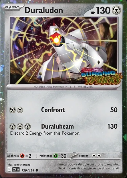 Duralugon, carte Pokémon TDX 129-3 — extension Theme Deck & Blisters Exclusives