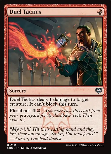 Duel Tactics, Magic card SOS 112 — Secrets of Strixhaven set