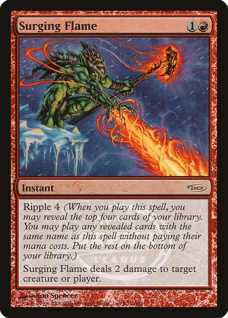 Surging Flame, Magic card PAL06 9 — Arena League 2006 set
