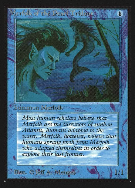 Merfolk of the Pearl Trident, Magic card CED 67 — Collectors' Edition set