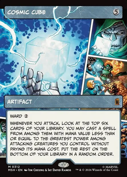 Cosmic Cube, Magic card MSH 312 — Marvel Super Heroes set