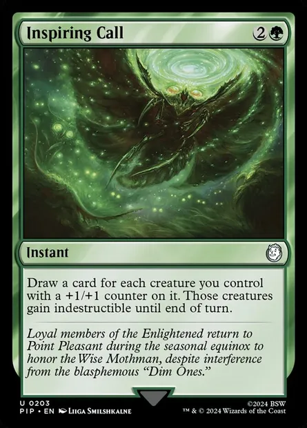 Inspiring Call, Magic card PIP 203 — Fallout set