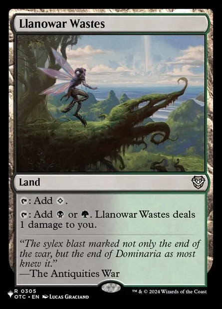 Llanowar Wastes, Magic card PLST OTC-305 — The List set
