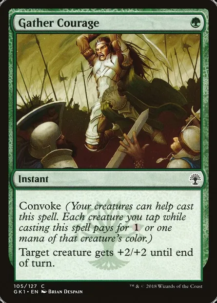 Gather Courage, Magic card GK1 105 — GRN Guild Kit set