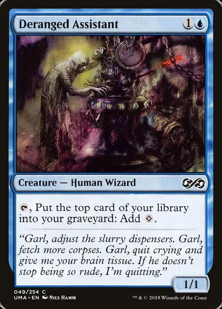 Deranged Assistant, Magic card UMA 49 — Ultimate Masters set